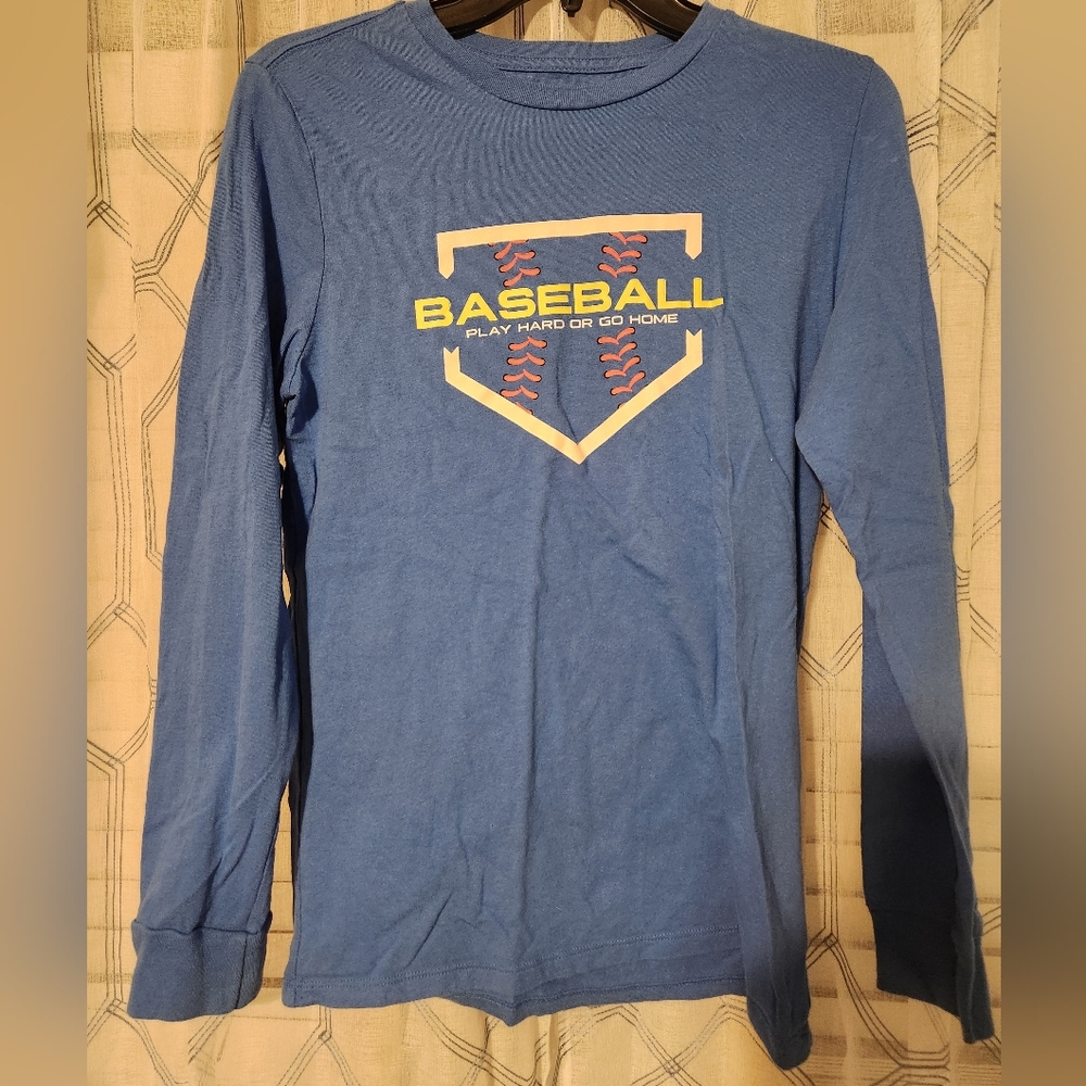 ZELOS Classic Blue Crew Neck Tee